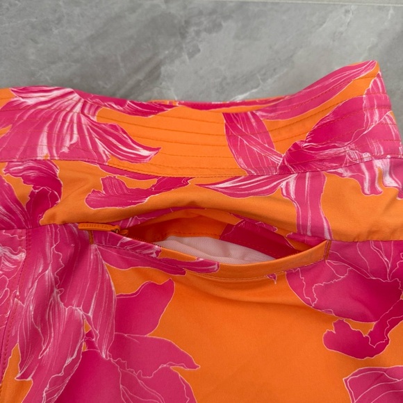 Women’s Athleta Hudson Floral Board Shorts Swim Size 6 Pockets Drawstring - Picture 10 of 16